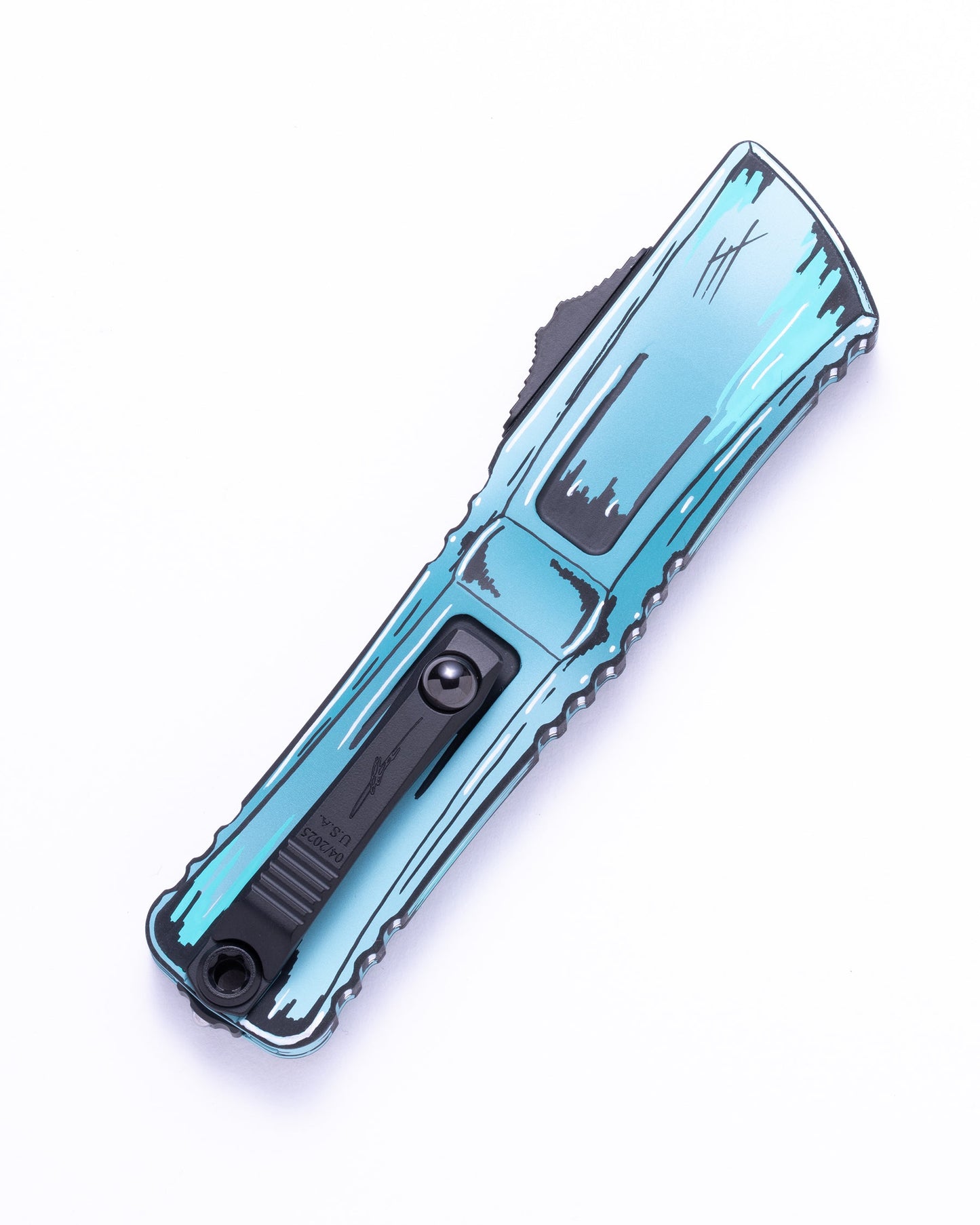 COMBAT TROODON GEN III D/E STANDARD CERAKOTE COMIC STRIP TURQUOISE (1142-1TQCOMICS)