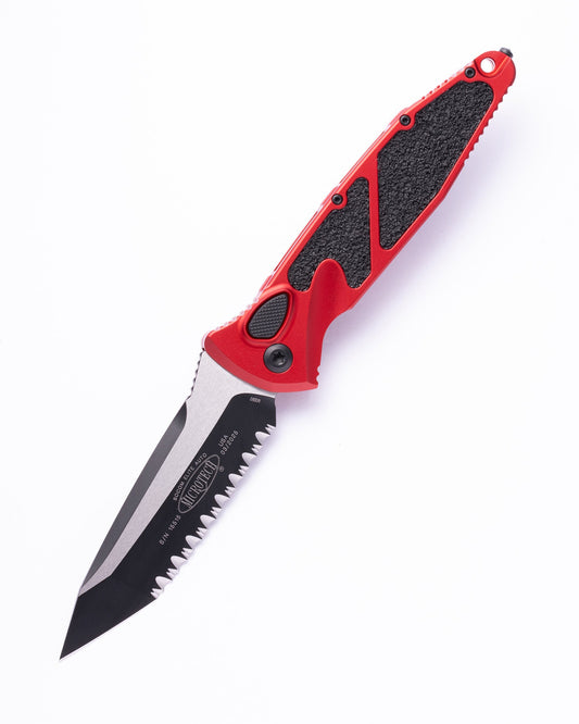 SOCOM ELITE AUTO T/E BLACK FULL SERRATE RED (161A-3RD)