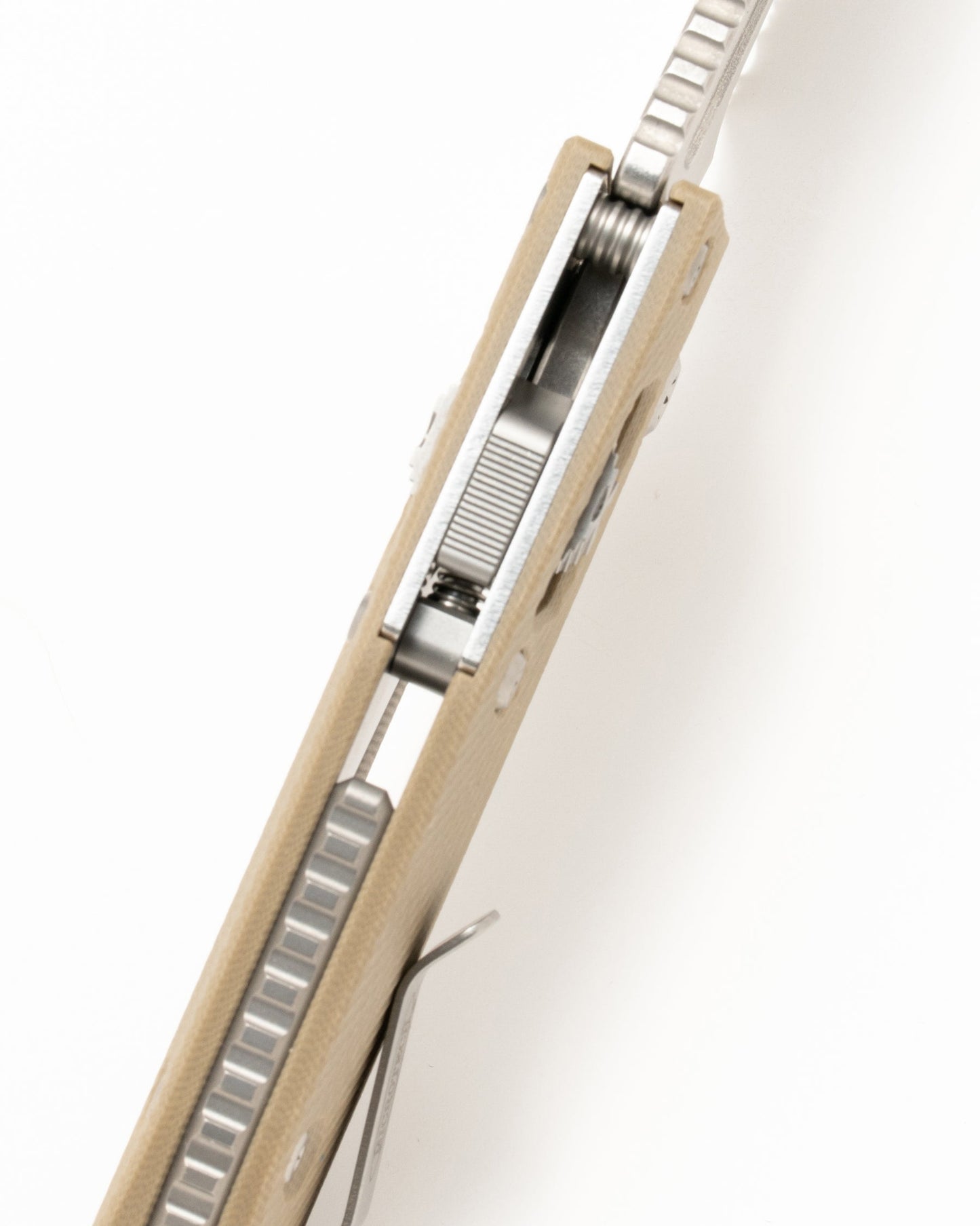 STITCH RAM LOK S/E STONEWASH FULL SERRATE FLUTED G-10 TAN (169RL-12FLGTTA)