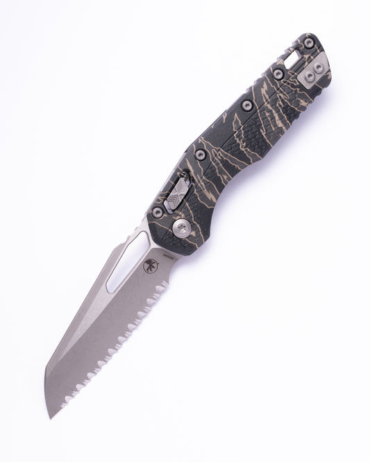 MSI® S/E Tri-Grip Polymer Tiger Stripe Camo Apocalyptic® Full Serrate (210T-12APPMTSC)