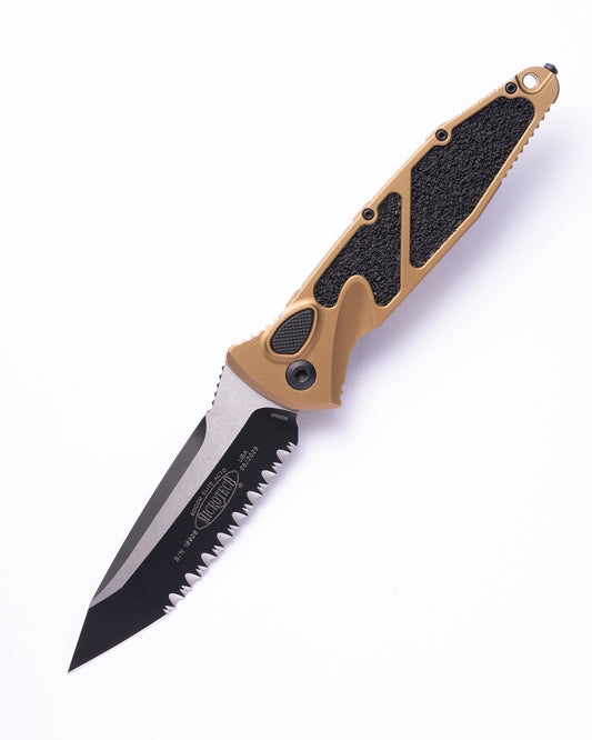 SOCOM ELITE AUTO T/E BLACK PART SERRATE  TAN (161A-3TA) FACTORY SECOND